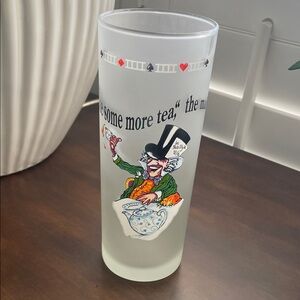 Mad Hatter Frosted Glass Tumbler